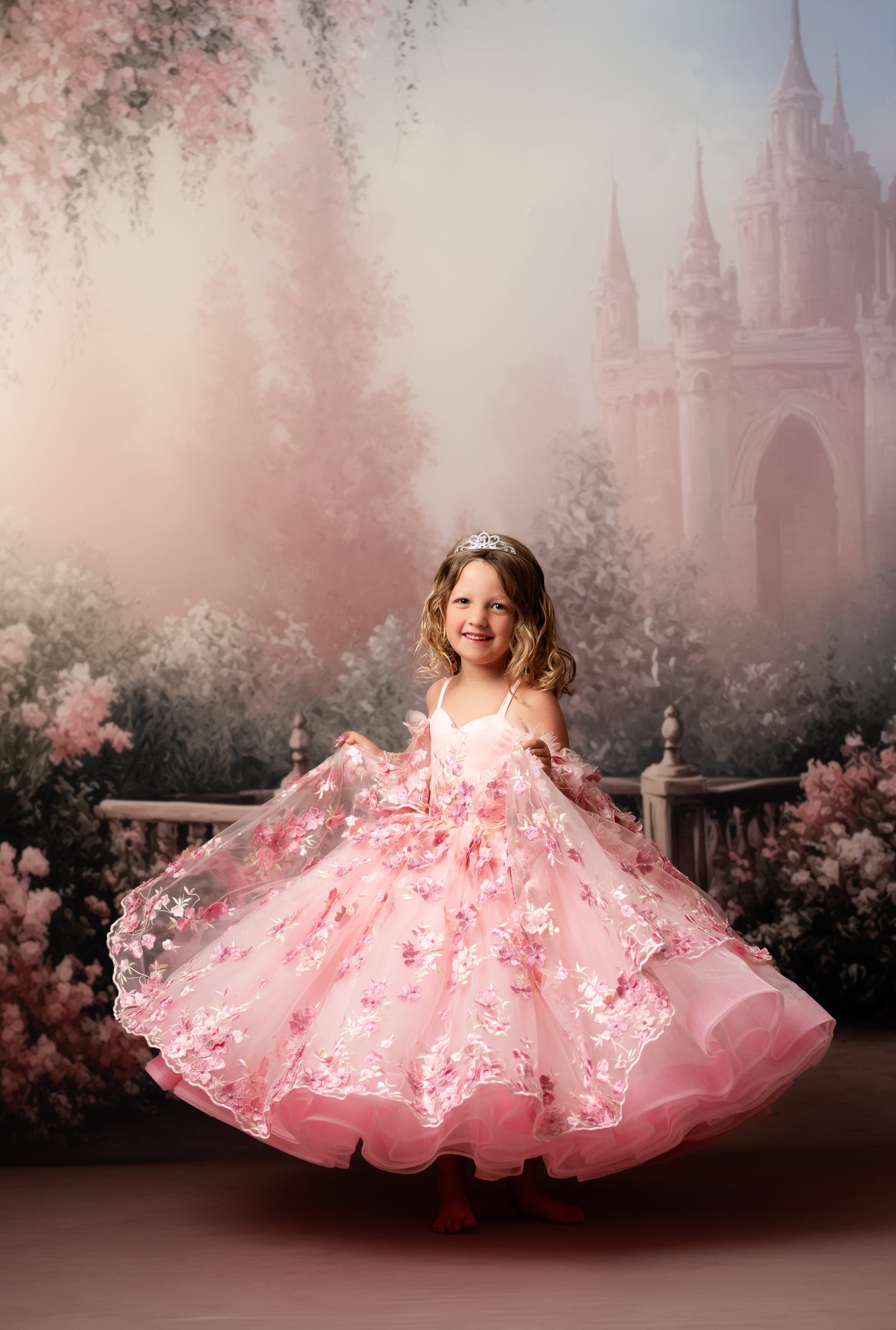Bentley and Lace couture gown styled for a professional portrait