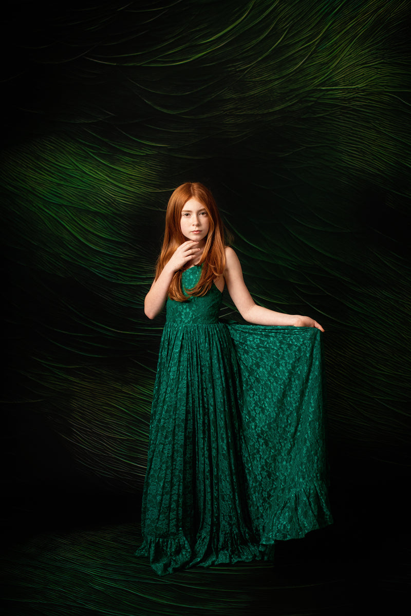 Everly Lace Dress (Solids)- Choose Your Color | Editorial Dress | Couture Gown | Special Occasion Dress