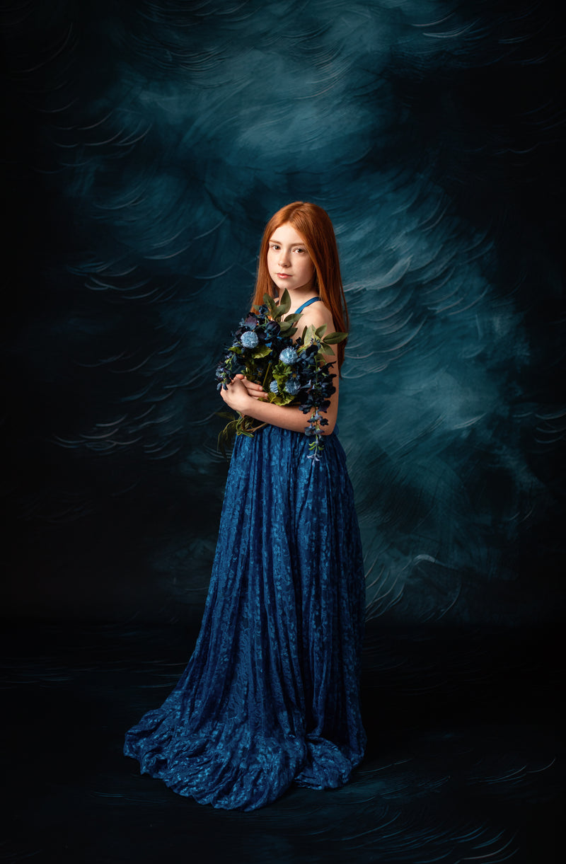 Everly Lace Dress (Solids)- Choose Your Color | Editorial Dress | Couture Gown | Special Occasion Dress