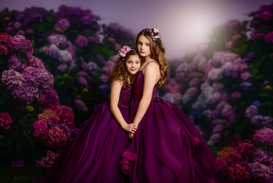 Cascade custom Solid gown- choose color Editorial Dress, Couture Gown, Special Occasion Dress