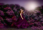 Cascade custom Solid gown- choose color Editorial Dress, Couture Gown, Special Occasion Dress