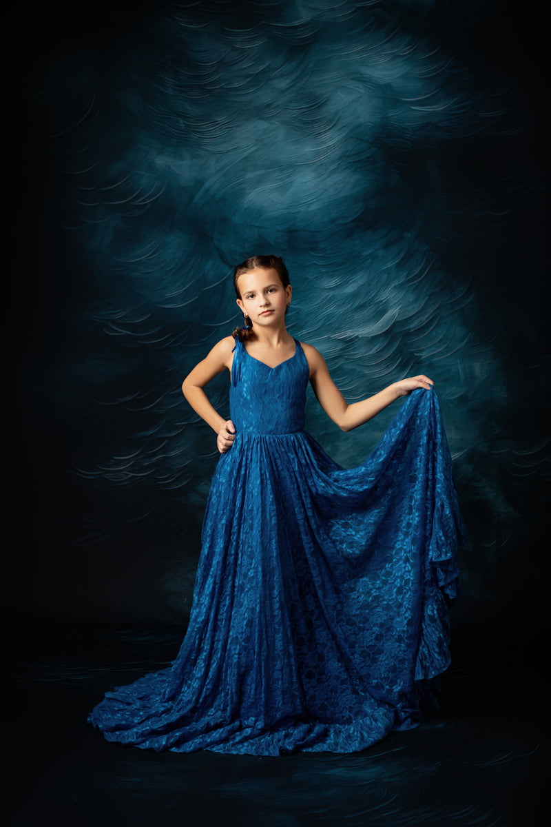Everly Lace Dress (Solids)- Choose Your Color | Editorial Dress | Couture Gown | Special Occasion Dress