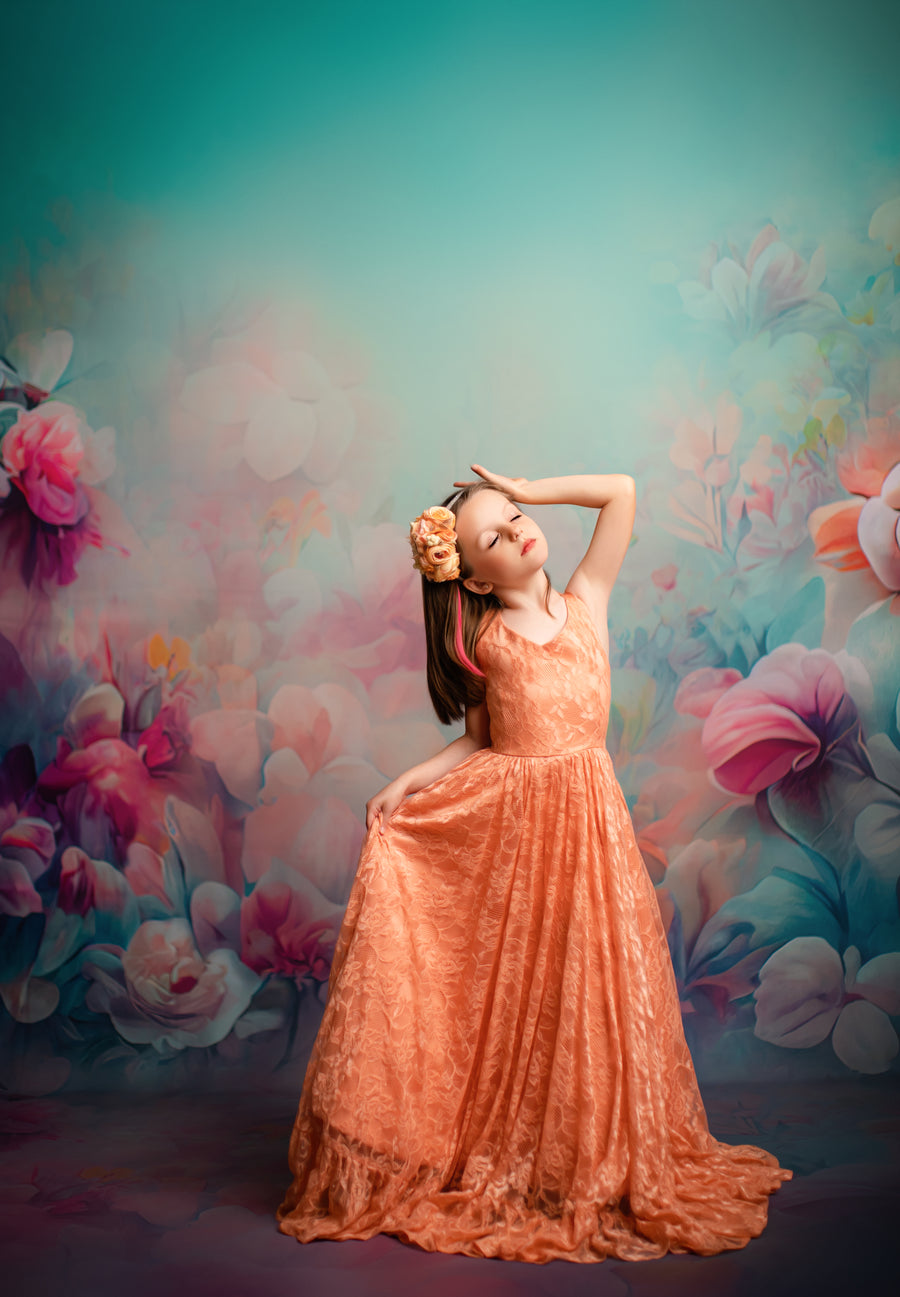 Everly Lace Dress (Solids)- Choose Your Color | Editorial Dress | Couture Gown | Special Occasion Dress