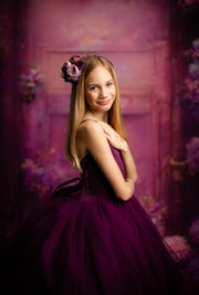 Cascade custom Solid gown- choose color Editorial Dress, Couture Gown, Special Occasion Dress
