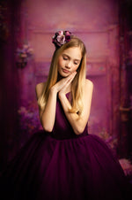 Cascade custom Solid gown- choose color Editorial Dress, Couture Gown, Special Occasion Dress