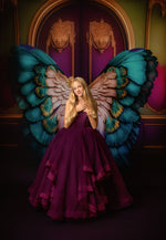 Cascade custom Solid gown- choose color Editorial Dress, Couture Gown, Special Occasion Dress