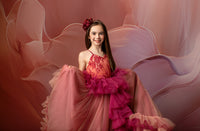 NEW Blush Blossom - Floor Long Couture Rental Gown  (6 year-Pettie 8 year)