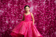 Sparkle Pop Gown- Sequin High Low Gown- select your color-  Floor Length Gown  Editorial Dress, Couture Gown, Special Occasion Dress