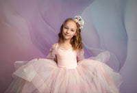 Chasing Rainbows | Customizable Pastel Dress with Detachable Tulle Sleeves for Photography & Special Occasions