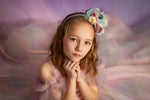 Chasing Rainbows | Customizable Pastel Dress with Detachable Tulle Sleeves for Photography & Special Occasions