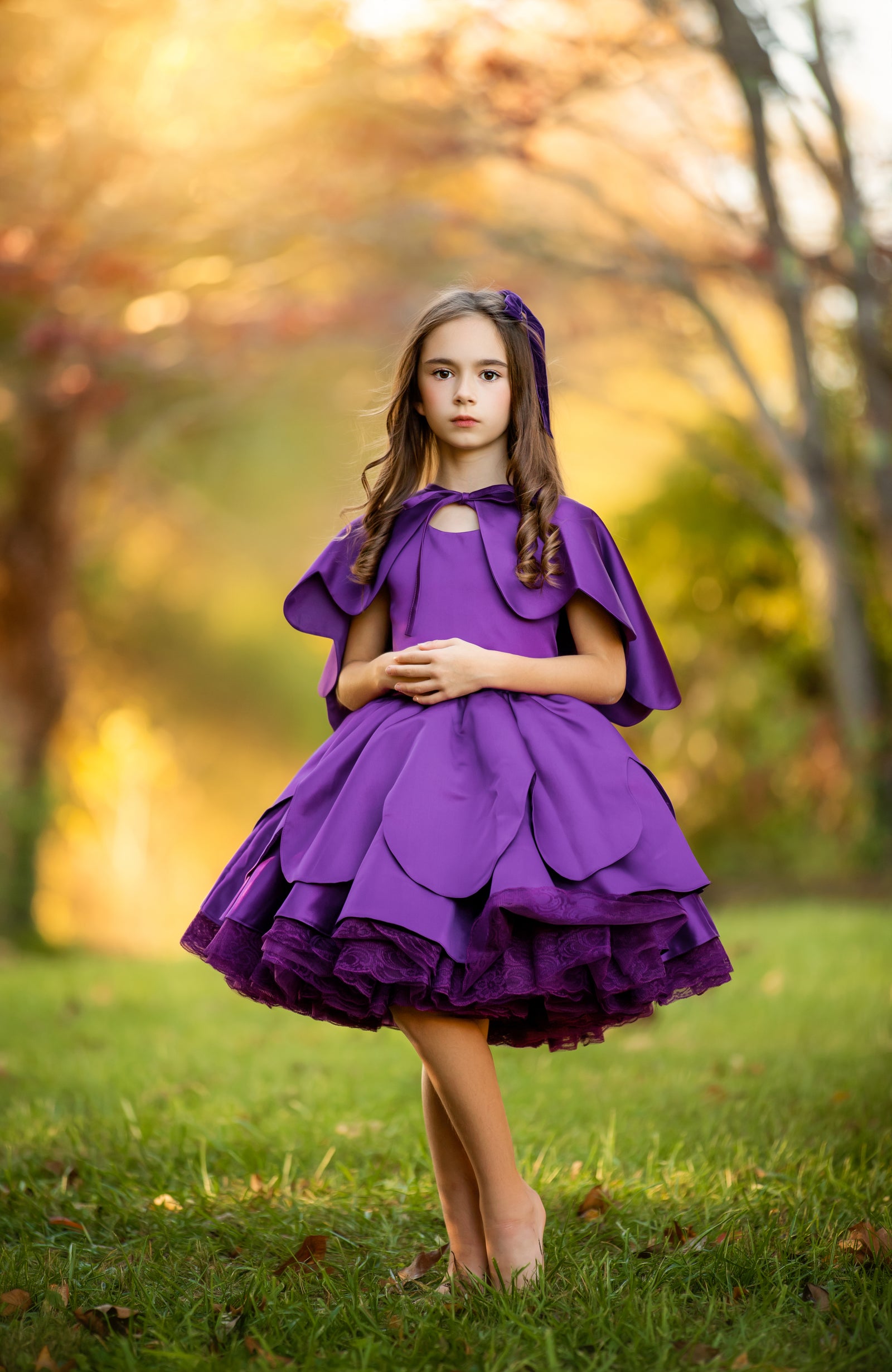 "Camila" Petal Length Dress | Editorial Couture Gown for Special Occasions