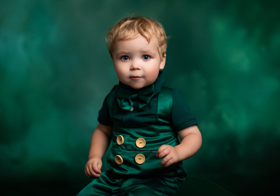 Satin Dapper Boys Suspender Adventure Set | Shorts & Bowtie Included | Over 100 Color Choices Available!