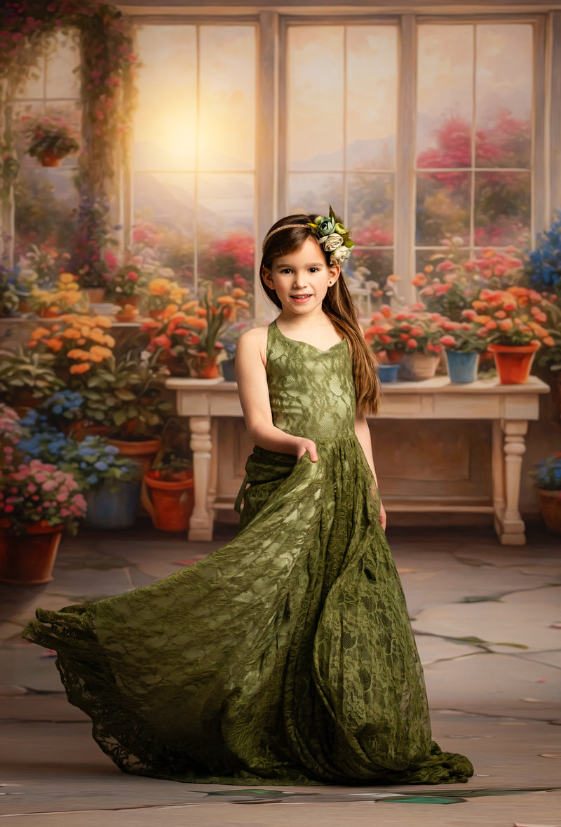 Everly Lace Dress (Solids)- Choose Your Color | Editorial Dress | Couture Gown | Special Occasion Dress