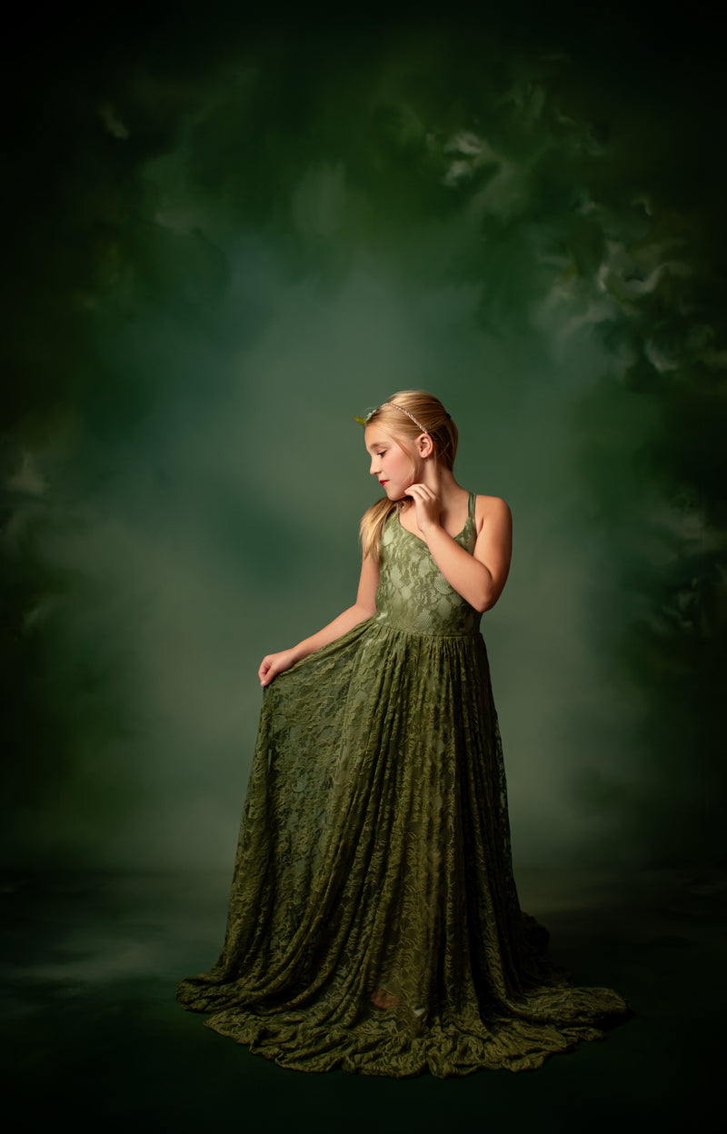 Everly Lace Dress (Solids)- Choose Your Color | Editorial Dress | Couture Gown | Special Occasion Dress
