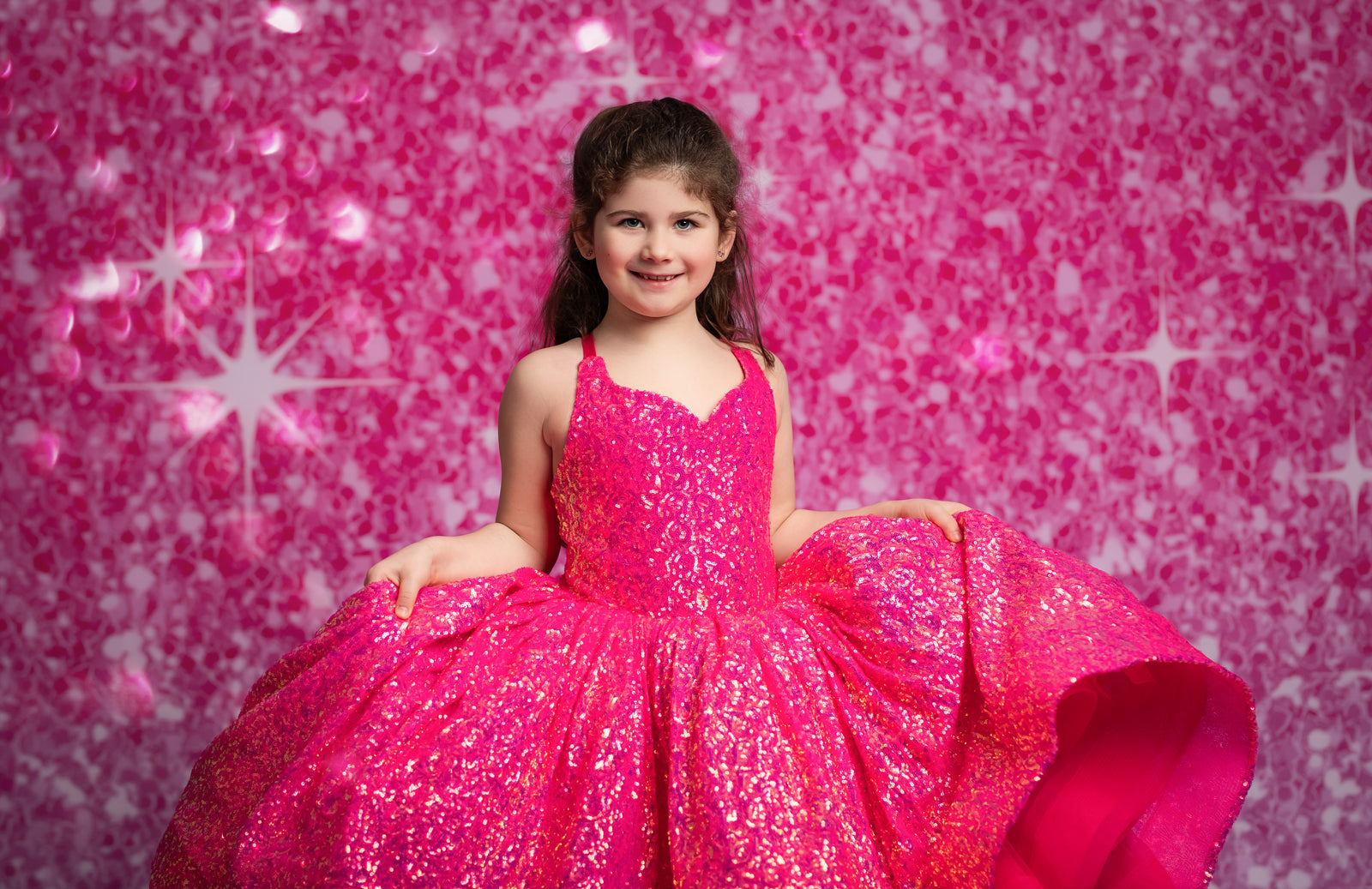 Sparkle Pop Gown- Sequin High Low Gown- select your color-  Floor Length Gown  Editorial Dress, Couture Gown, Special Occasion Dress