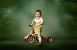 Dapper: Suspender Adventure Set-Includes 4 boys sets (2 pair of yellow plaid shorts/vest) + (2 pair of Green plaid shorts/vest )( 5 Year - Petite 9 Year)