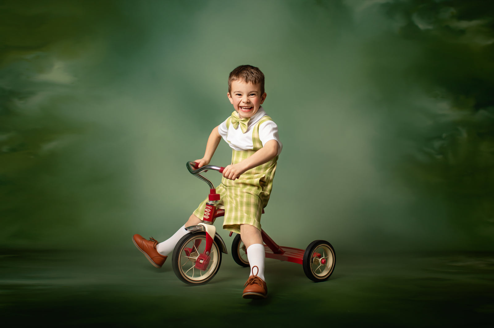 Dapper: Suspender Adventure Set-Includes 4 boys sets (2 pair of yellow plaid shorts/vest) + (2 pair of Green plaid shorts/vest )( 5 Year - Petite 9 Year)