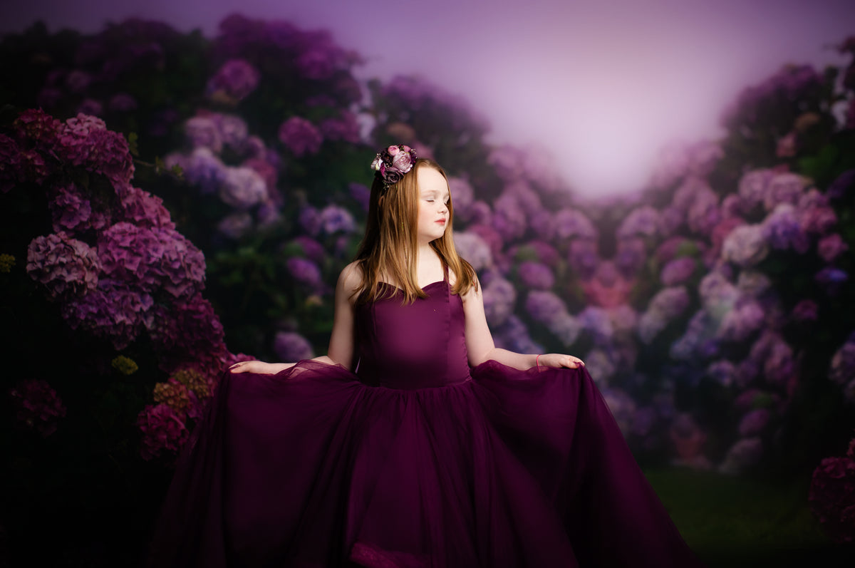 Cascade custom Solid gown- choose color Editorial Dress, Couture Gown, Special Occasion Dress