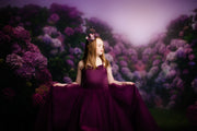 Cascade custom Solid gown- choose color Editorial Dress, Couture Gown, Special Occasion Dress