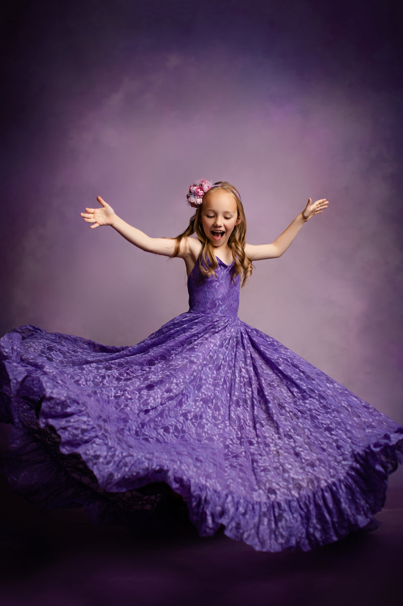 Everly Lace Dress (Solids)- Choose Your Color | Editorial Dress | Couture Gown | Special Occasion Dress