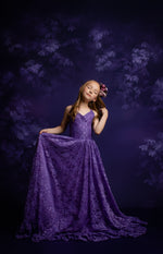 Lace dress styled with boots for modern shoot

