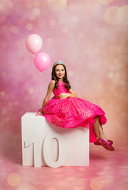 Sequin gown with sweetheart neckline

