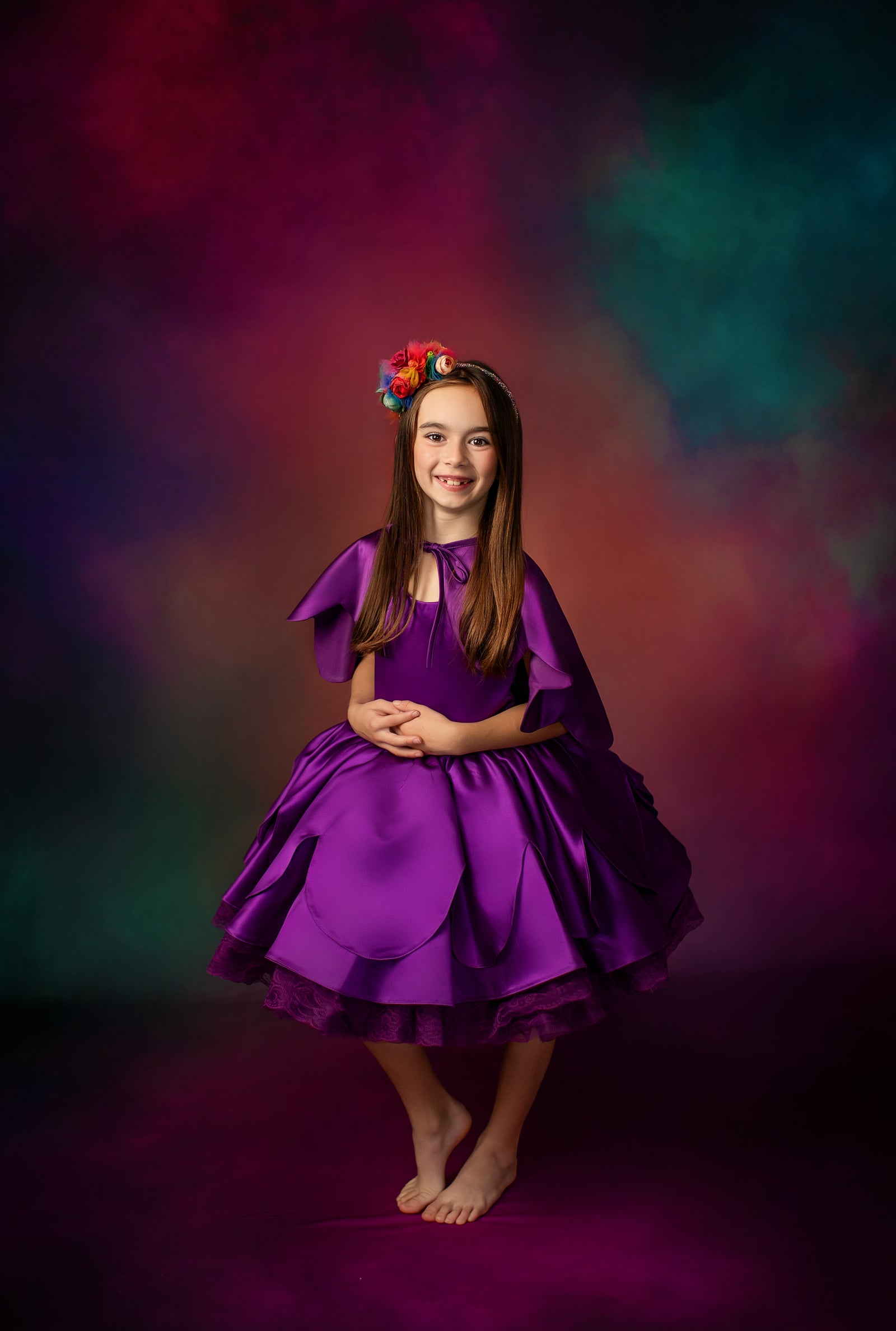 "Camila" Petal Length Dress | Editorial Couture Gown for Special Occasions