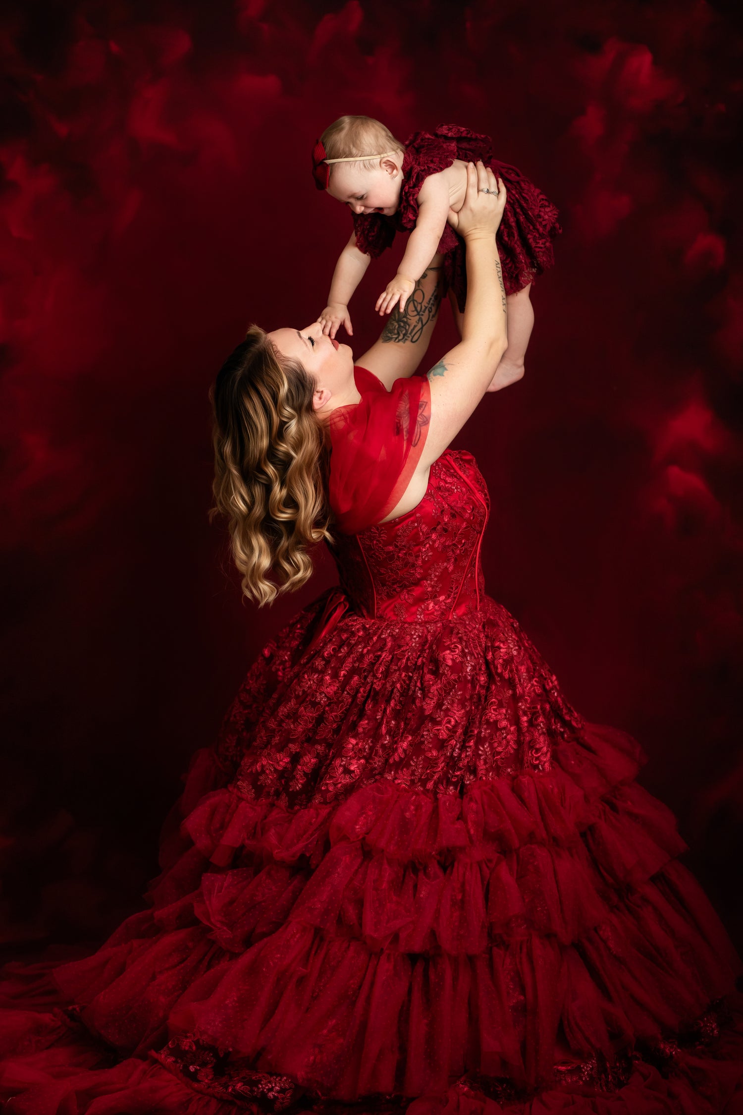 Bentley and Lace couture gown styled for a photography session