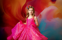 "Sparkling Princess" High Low length  Editorial Dress, Couture Gown, Special Occasion Dress