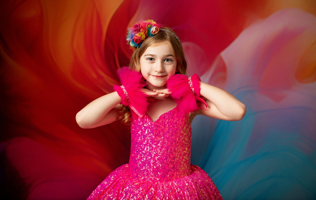 "Sparkling Princess" High Low length  Editorial Dress, Couture Gown, Special Occasion Dress