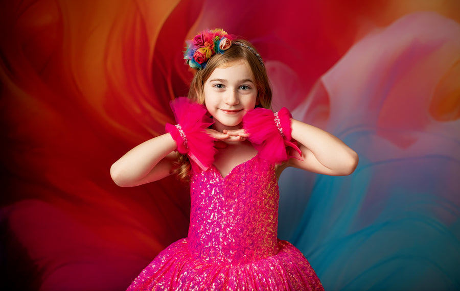"Sparkling Princess" High Low length  Editorial Dress, Couture Gown, Special Occasion Dress