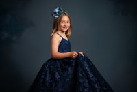 "Styled shoot featuring the Addison Couture Gown in soft bridal tulle and embroidered fabric"

