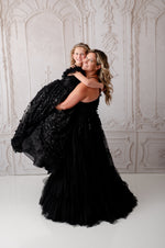 Heavenly-Couture Teen/Mommy Gown  - Floor Length DRESS-Custom colors available - Editorial Dress, Couture Gown, Special Occasion Dress