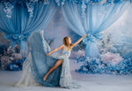 Hillary solid dress styled for whimsical spring portrait session.

