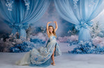 Skirt movement captured on camera for Hillary couture gown.

