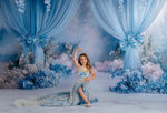 Soft pastel Hillary gown designed for special events and photos.

