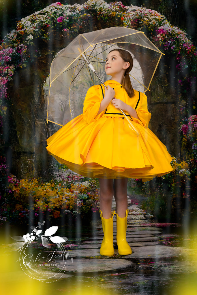 Couture Rental Gown "April Showers" -   jacket ONLY - sailor style  ( 7 Year - Petite 10 Year)