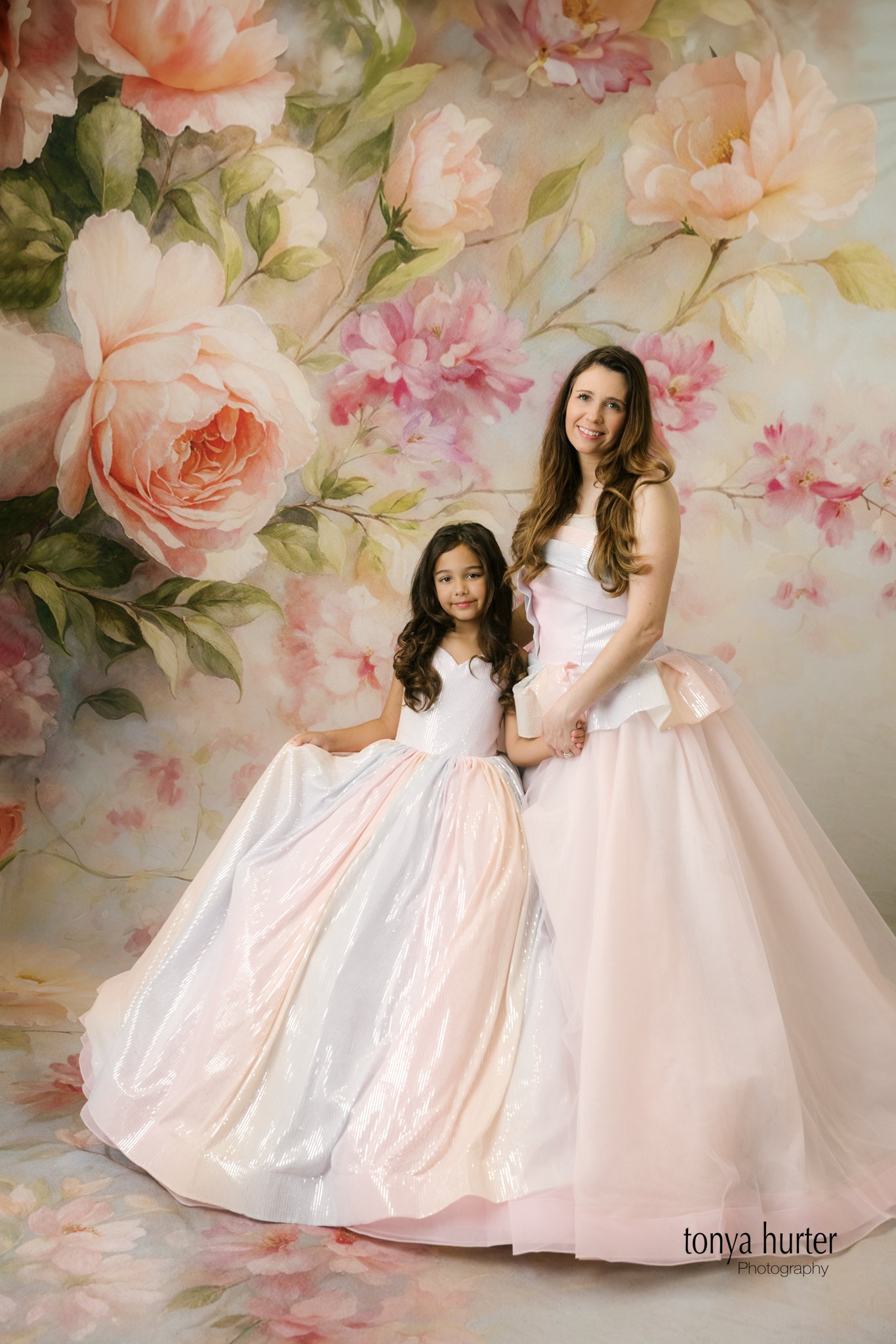 Aurora Gleam - Floor Length Gown with Detachable Tulle Sleeves (9-10 Years)