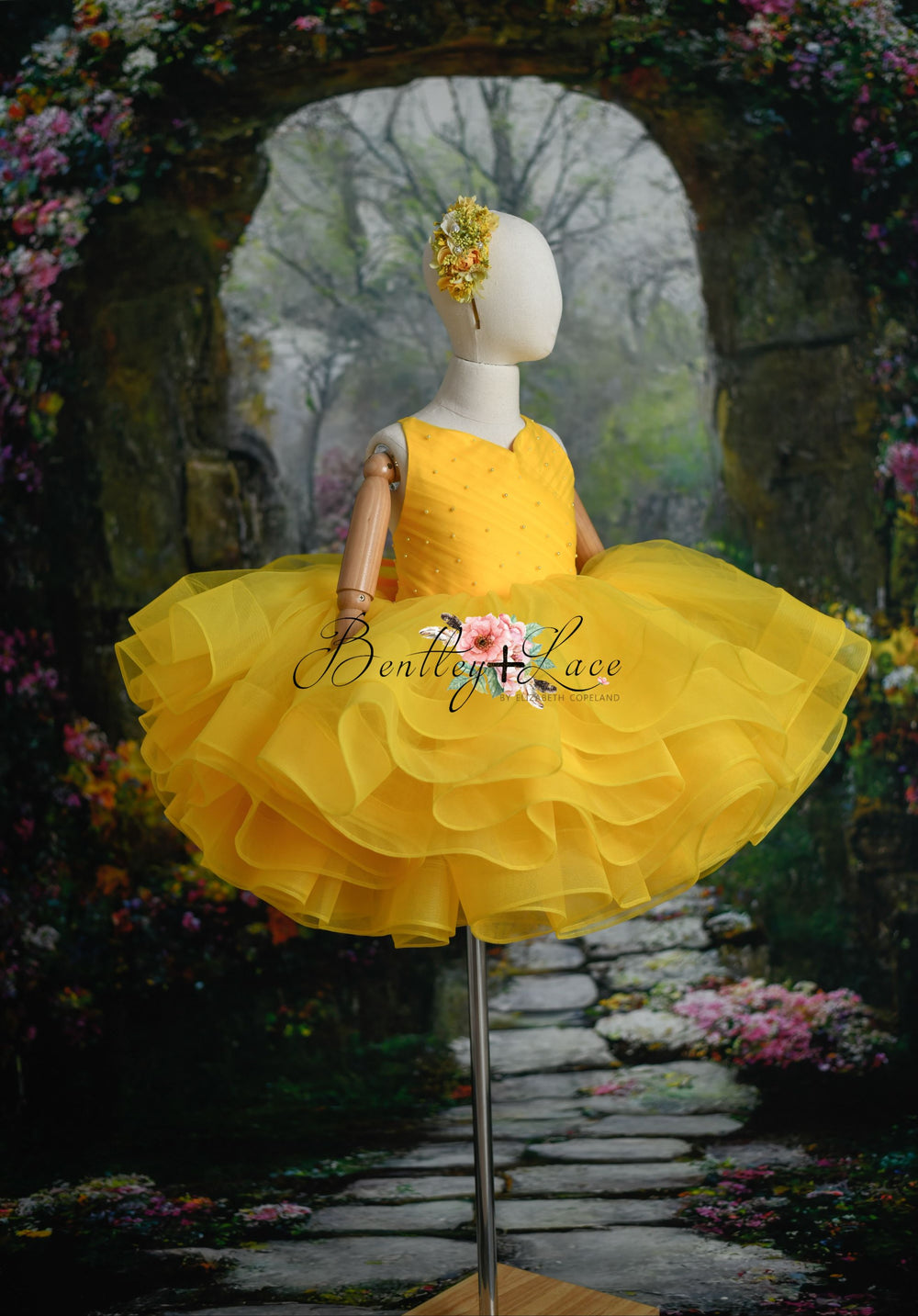 new "April Showers" -   tulle bodice with beading - jacket is not included ( 8 Year - Petite 10 Year)