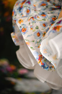 Rts "Watercolor Posy" petal Length Dress ( 5 Year - 6 Year)