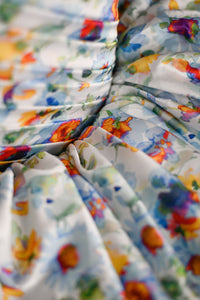 Rts "Watercolor Posy" petal Length Dress ( 5 Year - 6 Year)