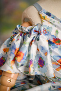 Rts "Watercolor Posy" petal Length Dress ( 5 Year - 6 Year)