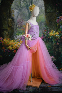 NEW "Hillary" - sunset - Beautiful boho slip dress- (8-9 year)