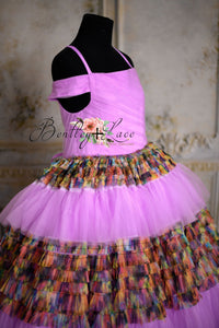 New "Sunset Sorbet" Purple Floor  Length Dress ( 12 year-16 year)