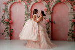 Sugar Rosette gown styled for a fine art portrait with soft chiffon layers
