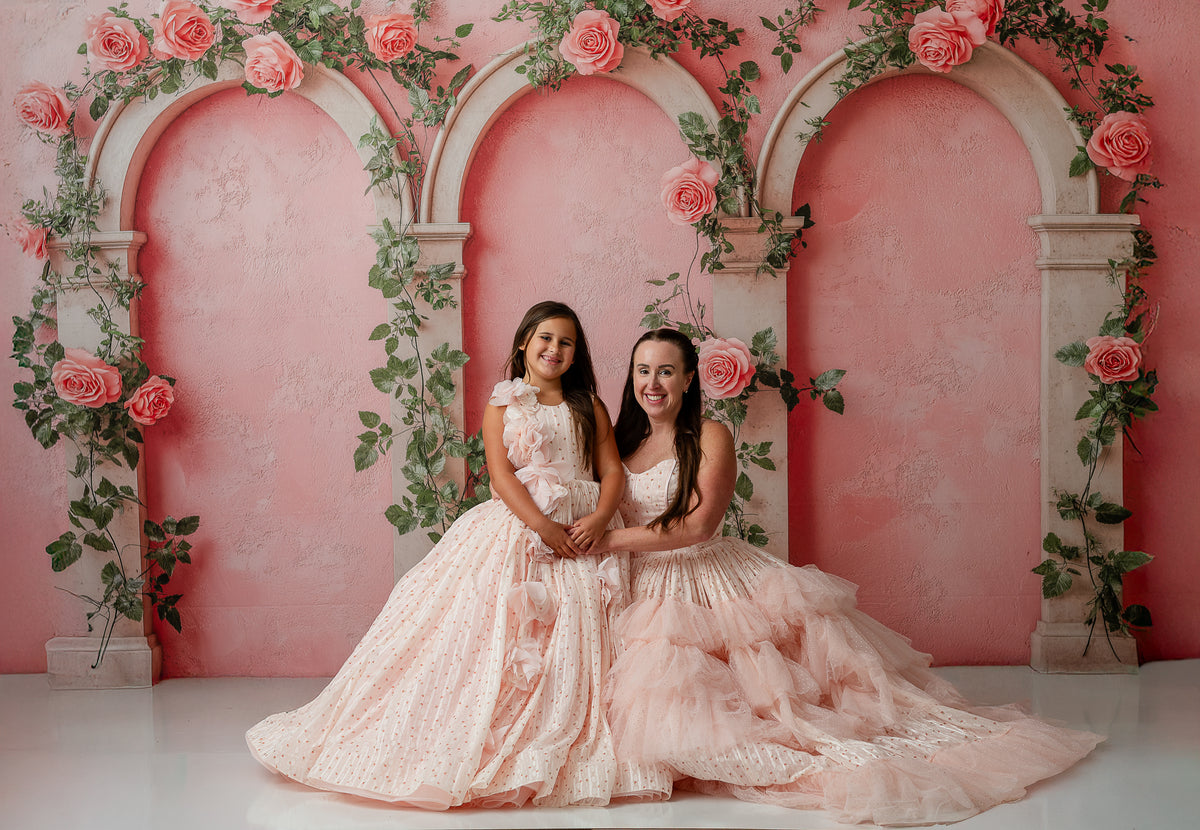 "Sugar Rosette" – Teen to Adult Floor-Length Gown | Custom Colors | Editorial & Special Occasion Dress