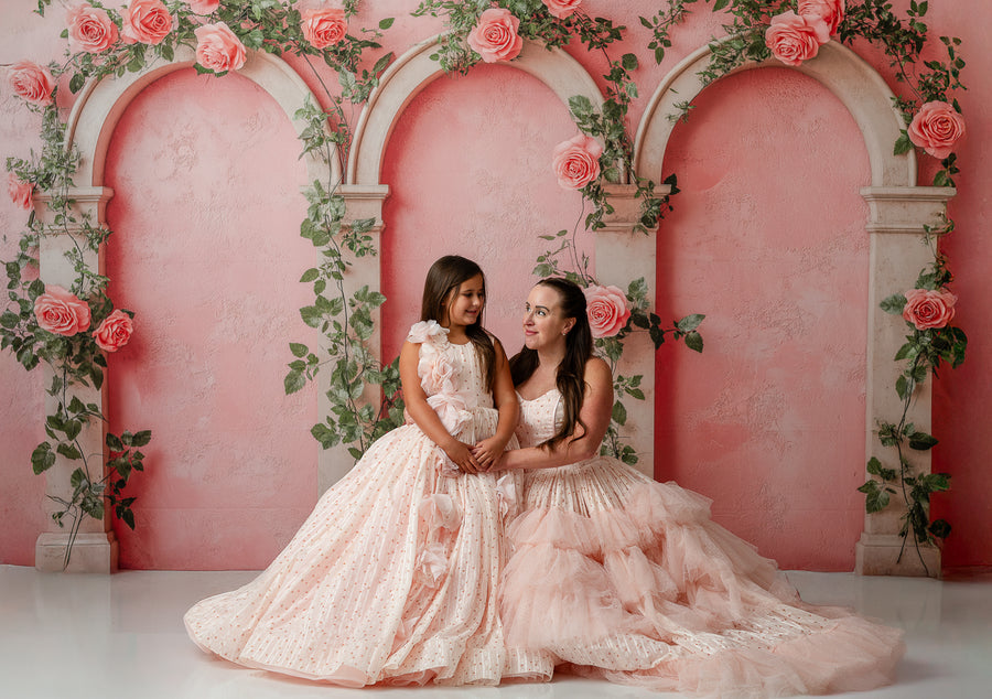 "Sugar Rosette" – Teen to Adult Floor-Length Gown | Custom Colors | Editorial & Special Occasion Dress