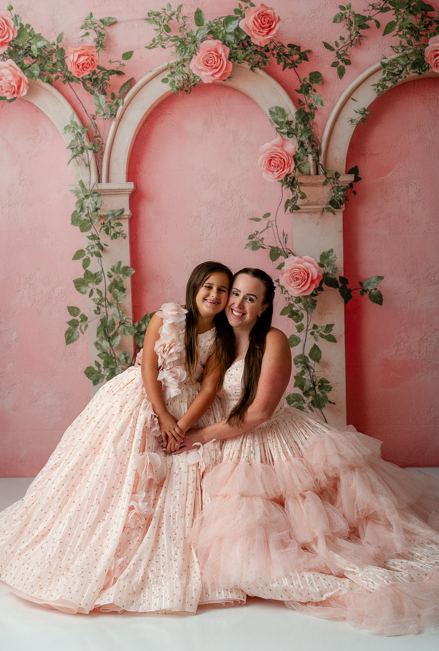 "Sugar Rosette" – Teen to Adult Floor-Length Gown | Custom Colors | Editorial & Special Occasion Dress