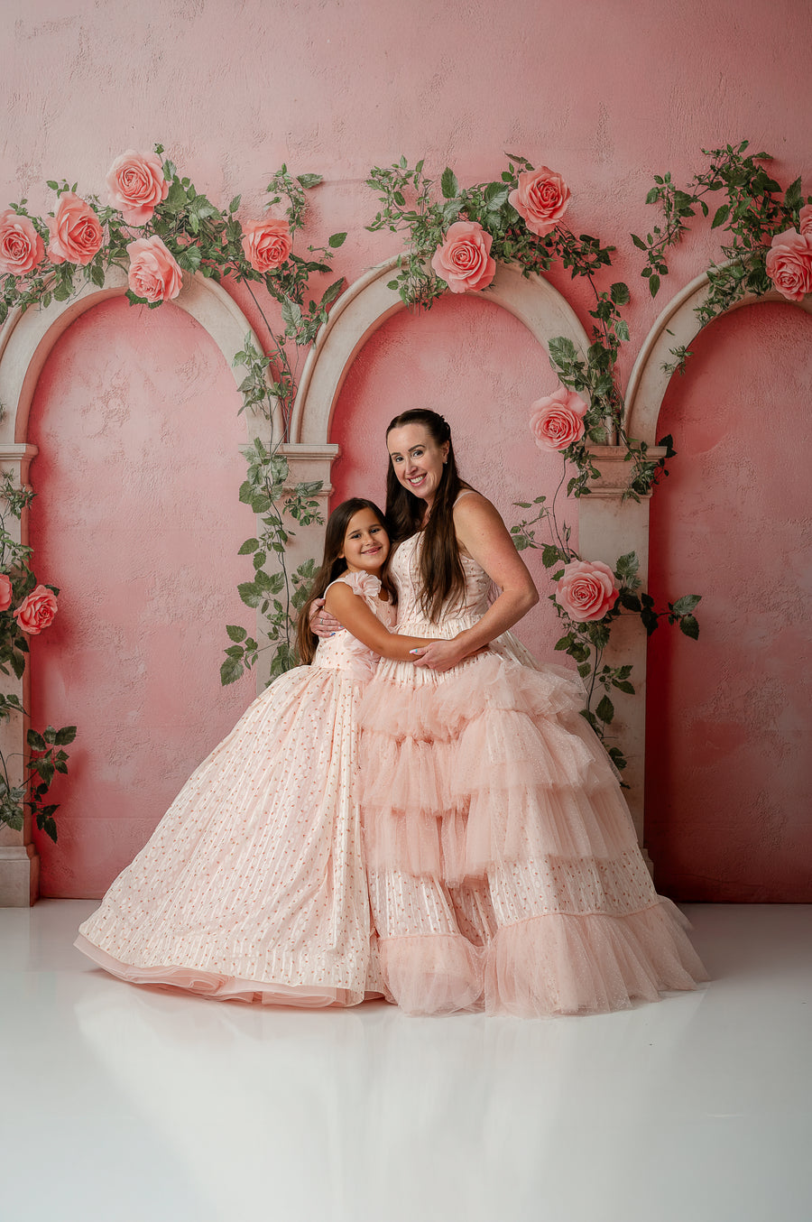 "Sugar Rosette" – Teen to Adult Floor-Length Gown | Custom Colors | Editorial & Special Occasion Dress