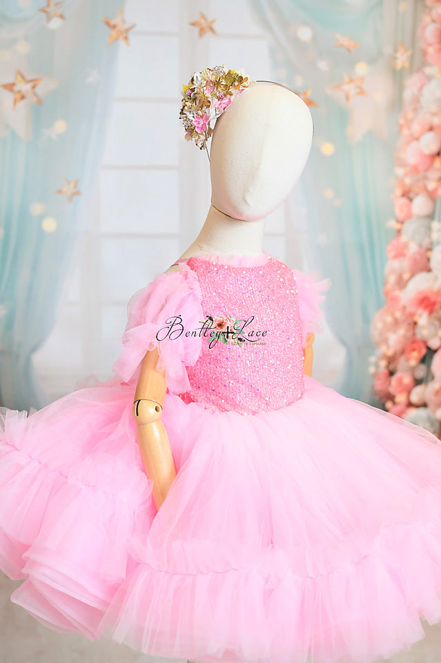 Couture holiday rental gown: "Ritz" -  petal length ( 6 Year - Petite 7 Year up to petite 8)